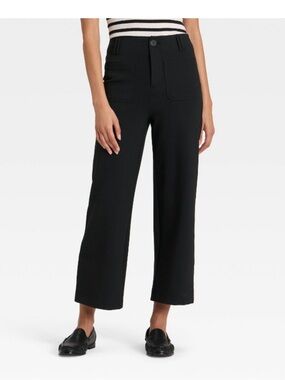 A New Day - Women's High-Rise Cropped Pants - A New Day Black NEW size 2